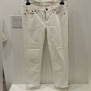 J. Crew Women's White Ankle Jeans